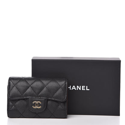 Chanel Caviar Quilted Classic 4 Key Holder Wallet Black 11 of 11