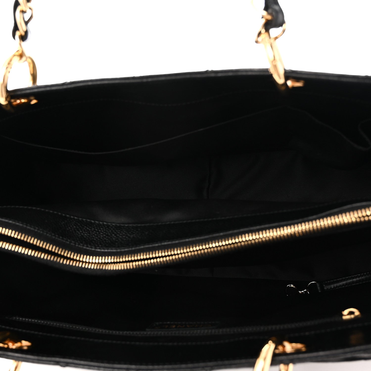 Chanel Caviar Quilted XL Grand Shopping Tote GST Black 5 of 10