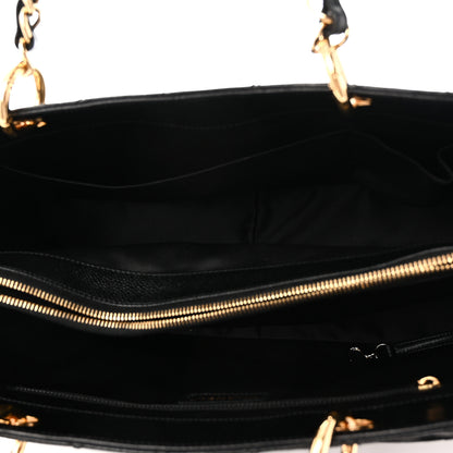 Chanel Caviar Quilted XL Grand Shopping Tote GST Black 5 of 10