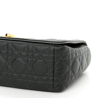 Christian Dior Lambskin Cannage Medium Caro Bag Grey Stone 10 of 11