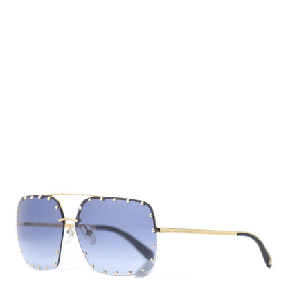 Louis Vuitton The Party Square Sunglasses Z2354W Blue 1 of 7
