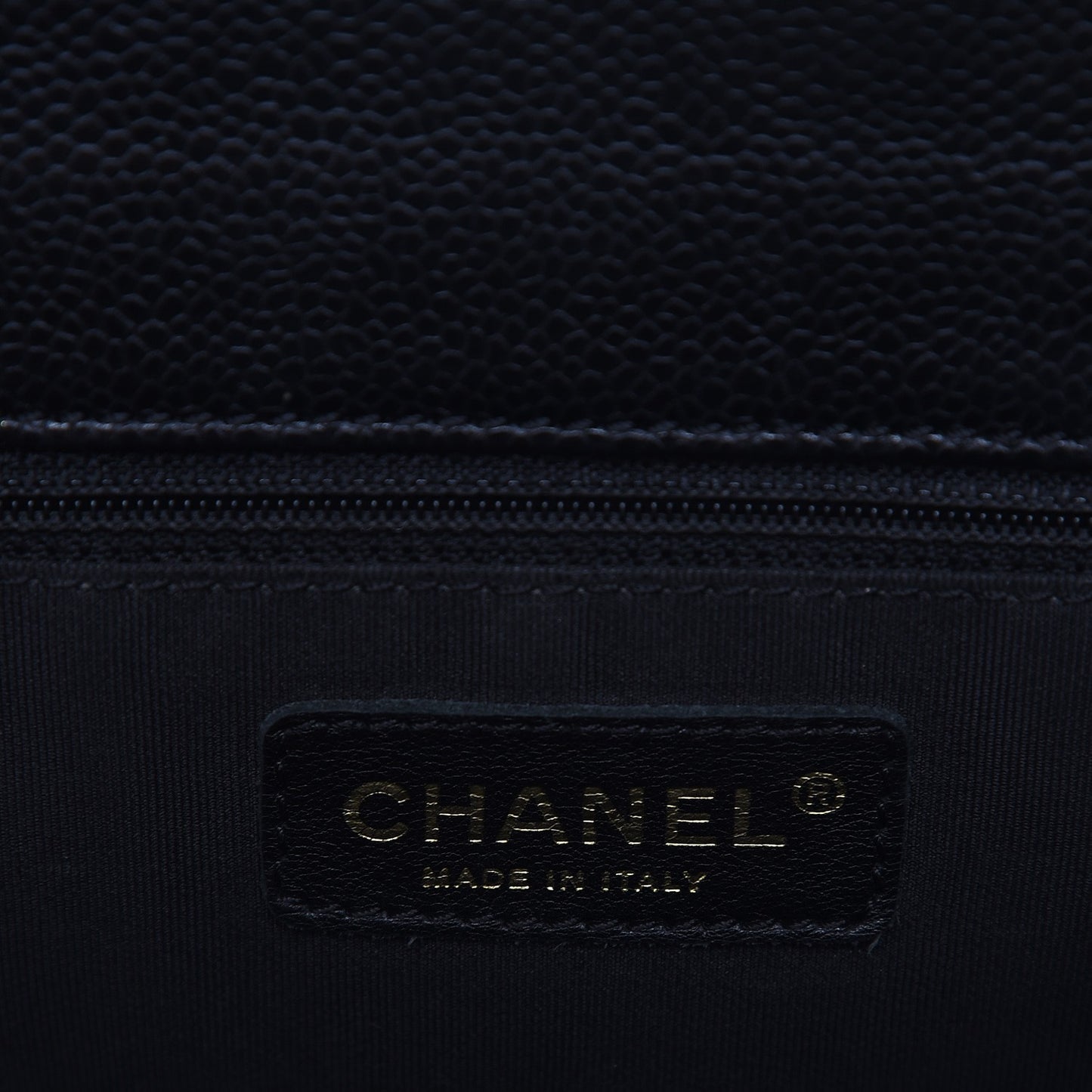 Caviar Quilted Grand Shopping Tote GST Black
