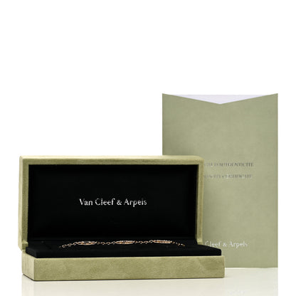 Van Cleef & Arpels 18K Yellow Gold Black Onyx 5 Motifs Vintage Alhambra Bracelet 5 of 5