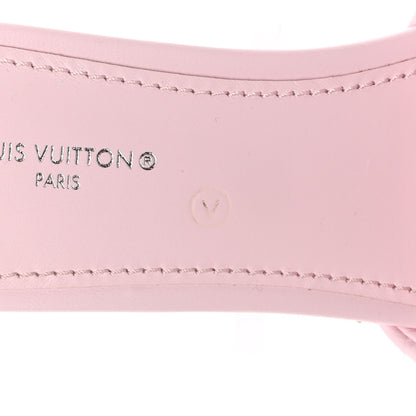 Louis Vuitton Lambskin Embossed Monogram Revival Flat Mules 37 Rose Clair 8 of 12