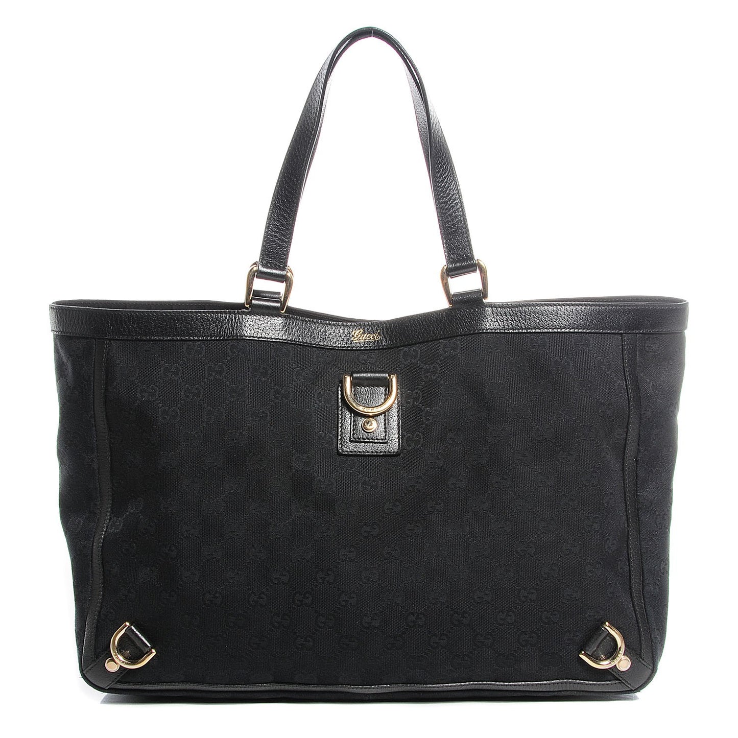 Monogram Large Abbey Tote Black