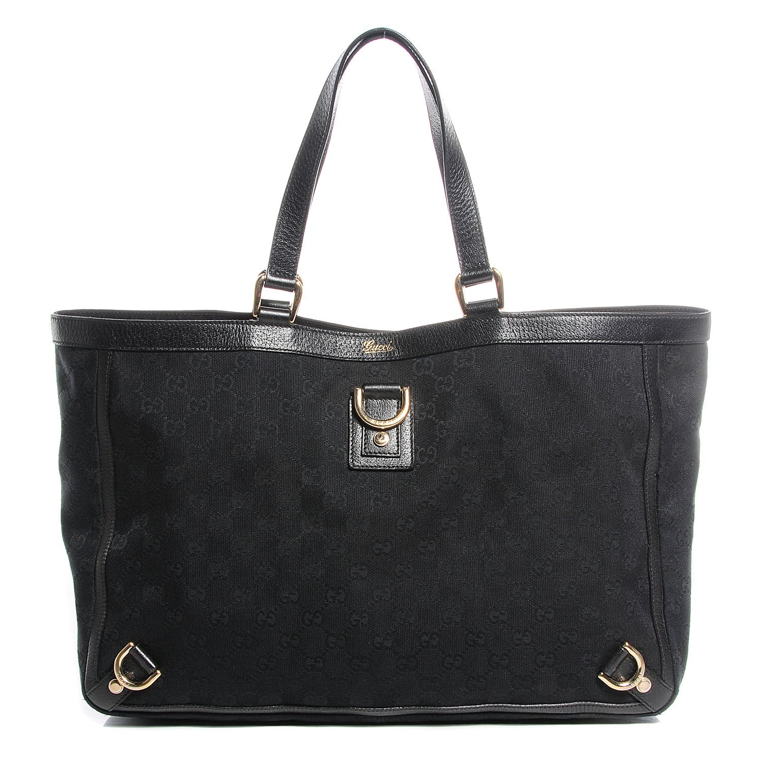 Gucci Monogram Large Abbey Tote Black 1 of 8