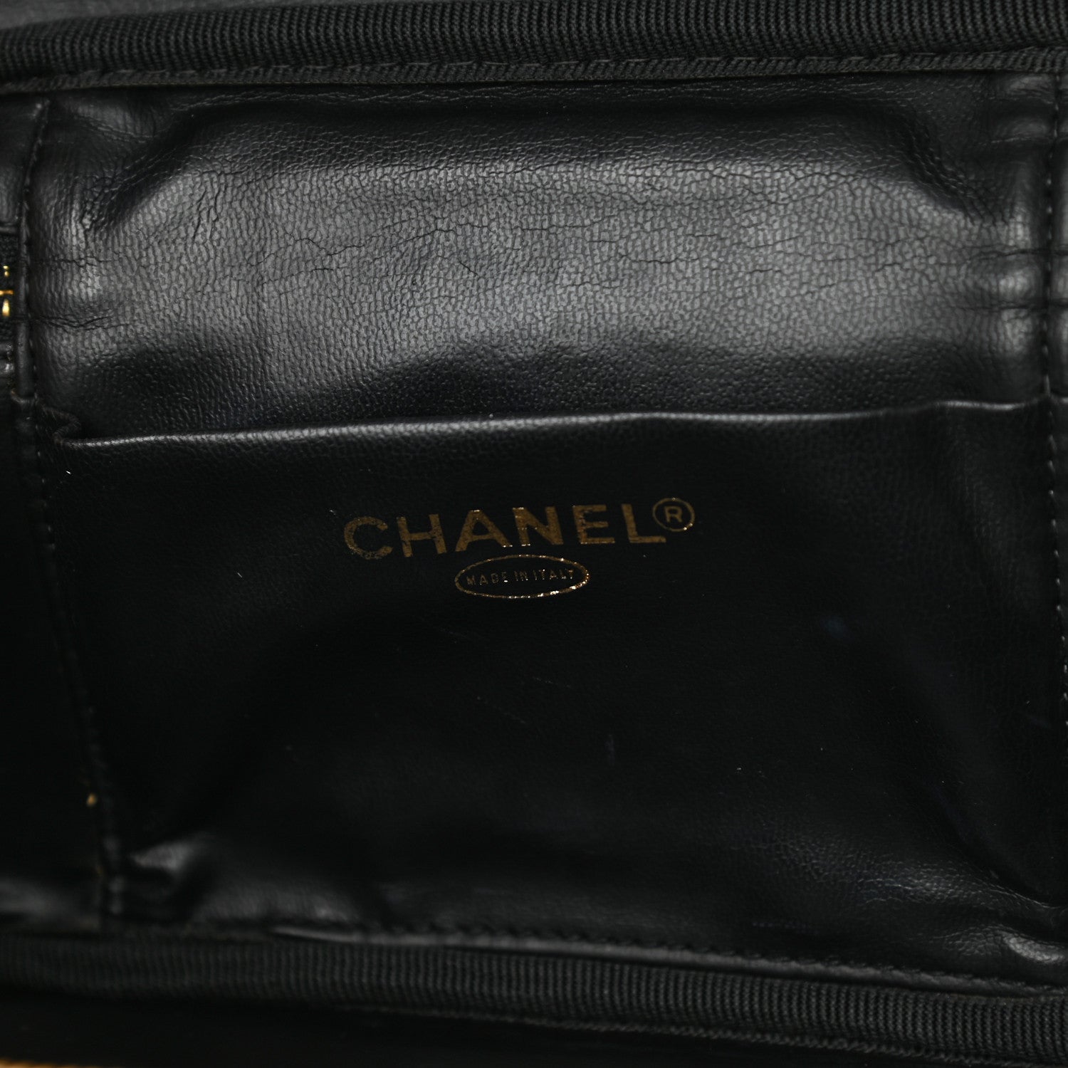 Chanel Caviar CC Vanity Cosmetic Case Black 5 of 8
