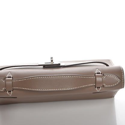 Hermes Swift Kelly Pochette Clutch Etoupe 19 of 20