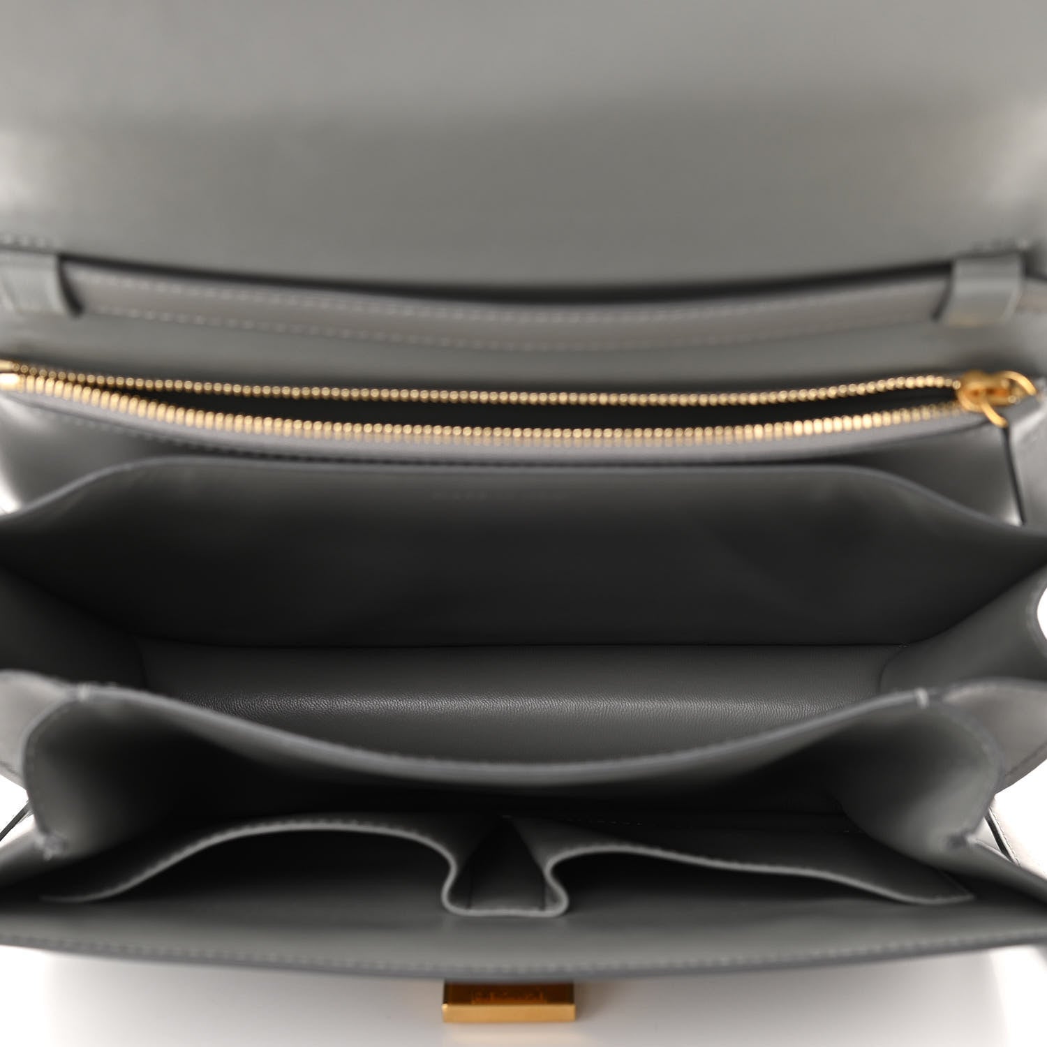 Celine Box Calfskin Medium Classic Box Flap Bag Zinc 5 of 11