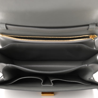 Celine Box Calfskin Medium Classic Box Flap Bag Zinc 5 of 11