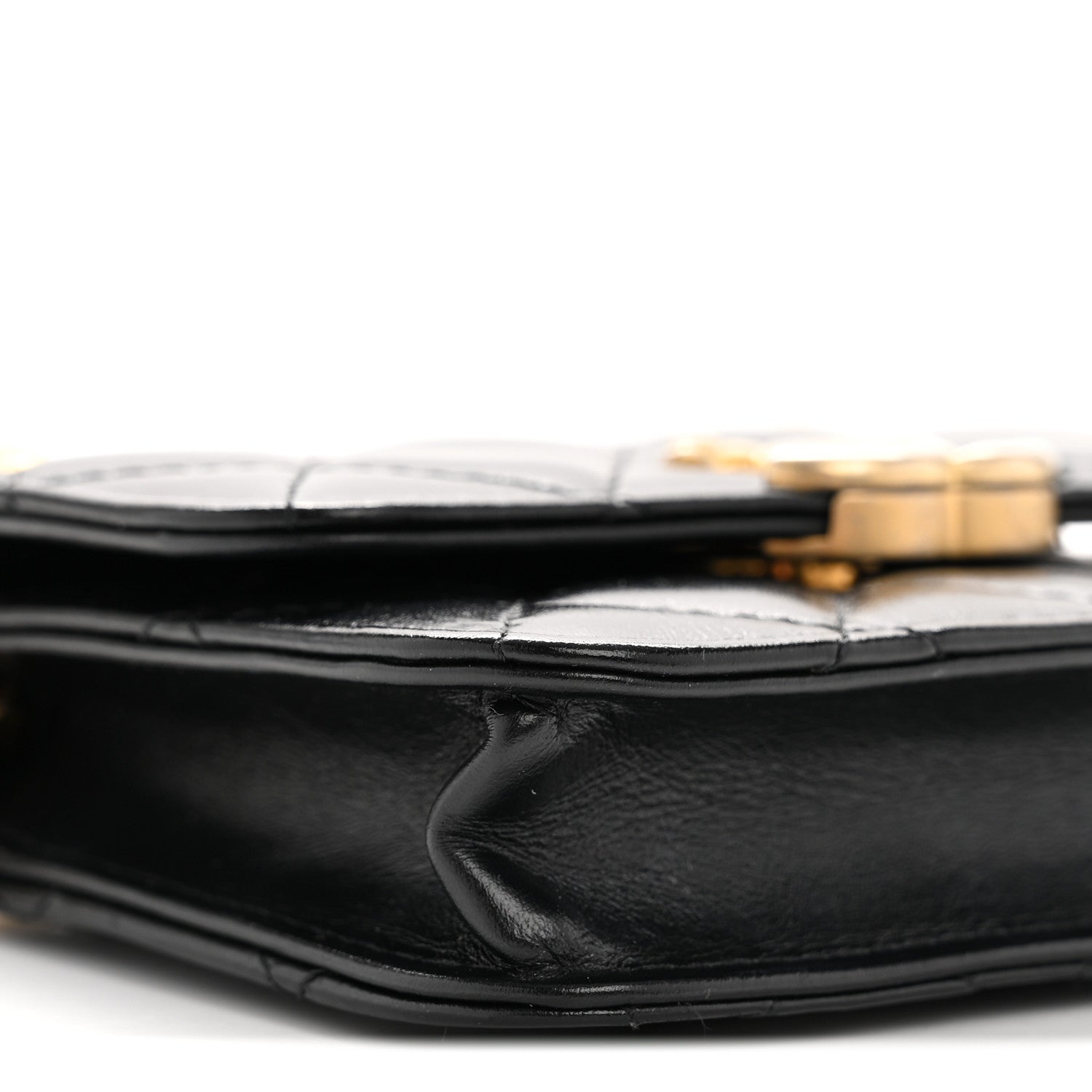 Chanel Calfskin Quilted Perfect Fit Coin Purse With Chain Black 10 of 13
