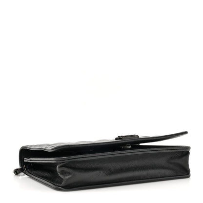 Chanel Caviar Quilted Boy Wallet On Chain WOC So Black 4 of 17