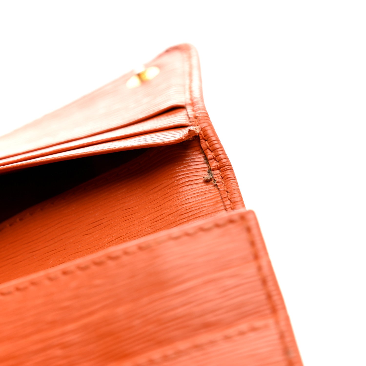 Prada Vitello Move Continental Flap Travel Wallet Papaya 10 of 15
