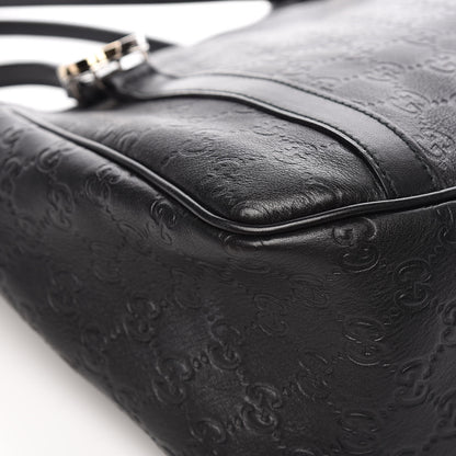 Gucci Guccissima Medium GG Twins Shoulder Bag Black 12 of 14