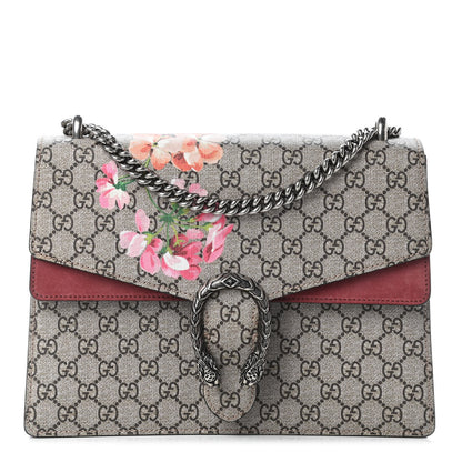 Gucci GG Supreme Monogram Blooms Medium Dionysus Shoulder Bag Beige Multicolor Dry Rose 1 of 9