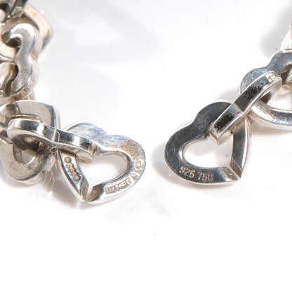 Tiffany Sterling Silver 18K Yellow Gold Heart Links Bracelet 3 of 3