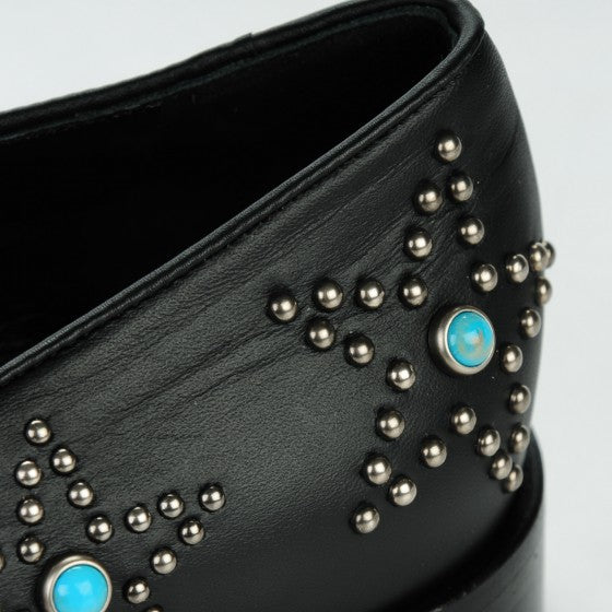 Valentino Garavani Nappa Star Studded Cabochon Loafers 39 Black 10 of 10
