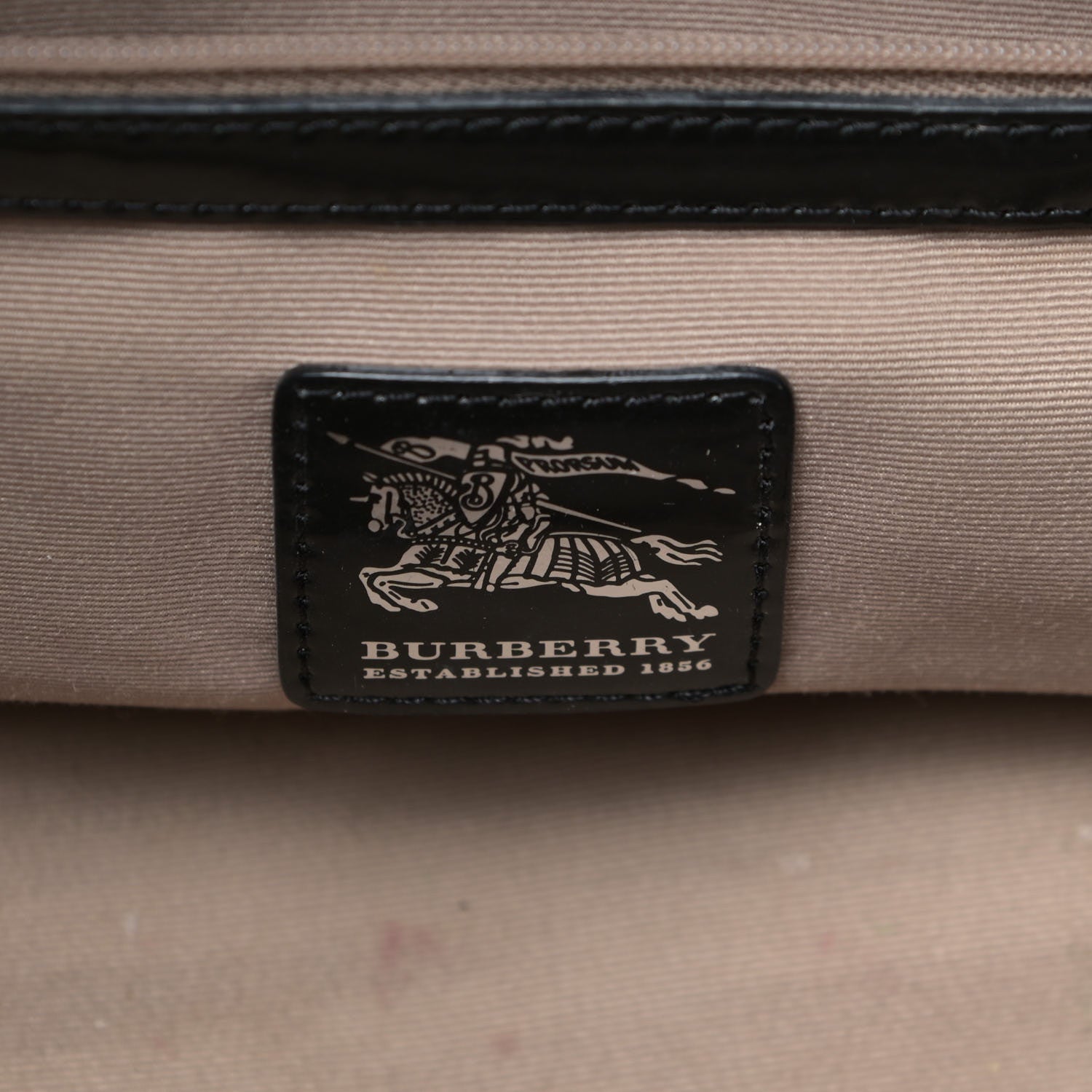 Burberry Supernova Check Patent Bowling Bag Black 16 of 27