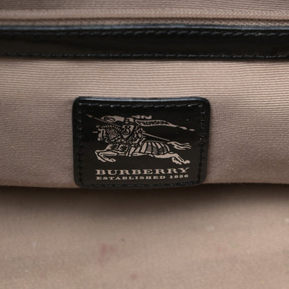 Burberry Supernova Check Patent Bowling Bag Black 16 of 27