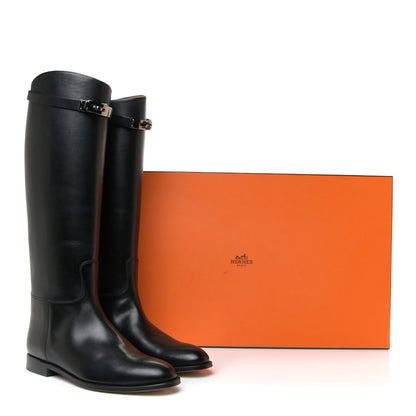 Hermes Box Kelly Jumping Boots 40.5 Black 15 of 15