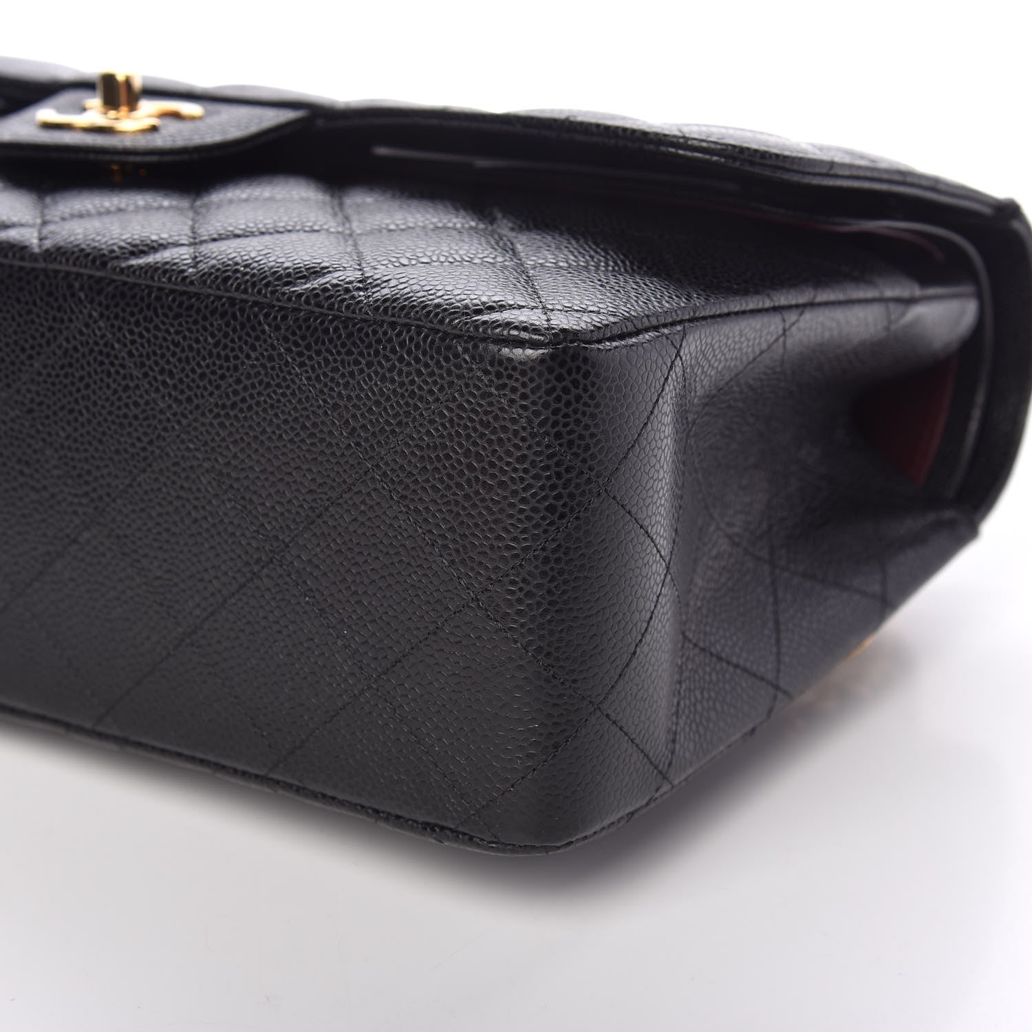 Chanel Caviar Quilted Jumbo Double Flap Black 9 of 10