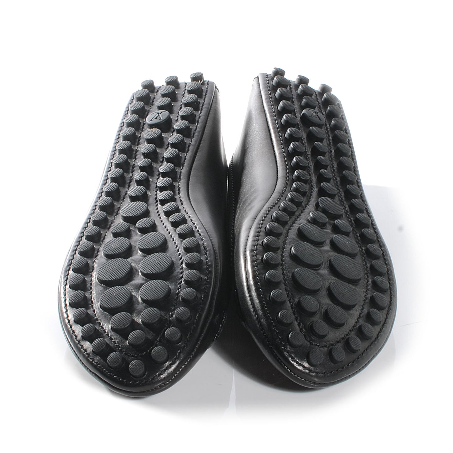 Leather Oxford Ballerina Flats Black 38.5