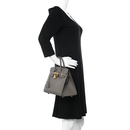 Hermes Epsom Birkin Sellier 25 Etain 2 of 11