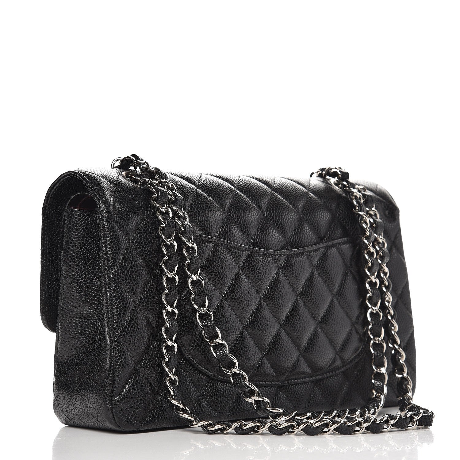 Chanel Caviar Quilted Medium Double Flap Black 4 of 10