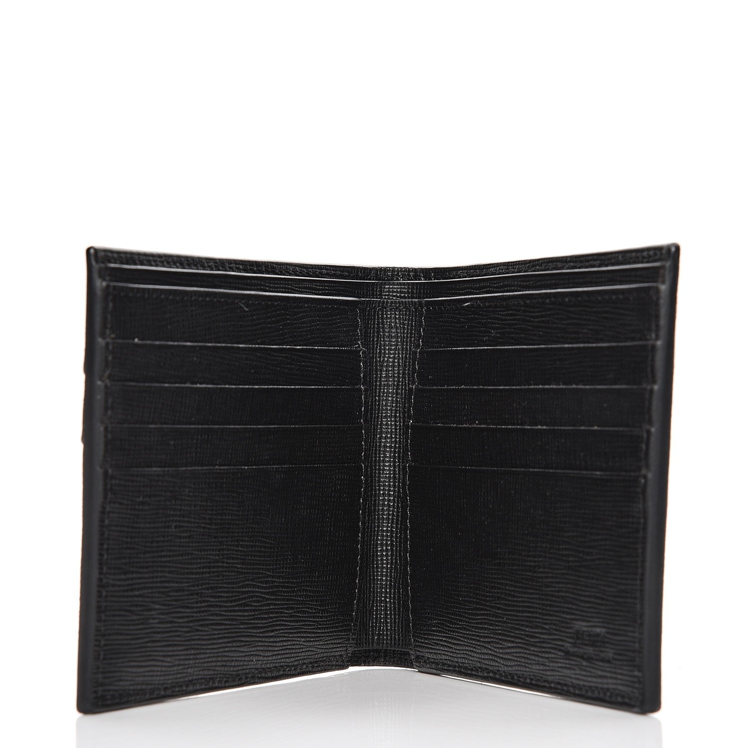 Fendi Vitello Elite Monster Eyes Inlay Bi-Color Wallet Red Multicolor 5 of 6