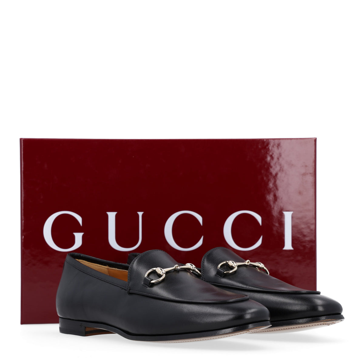 Gucci Calfskin Womens Jordaan Loafers 39.5 Black 11 of 11