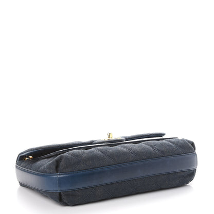 Chanel Denim Calfskin Quilted Small Flap Blue 4 of 9