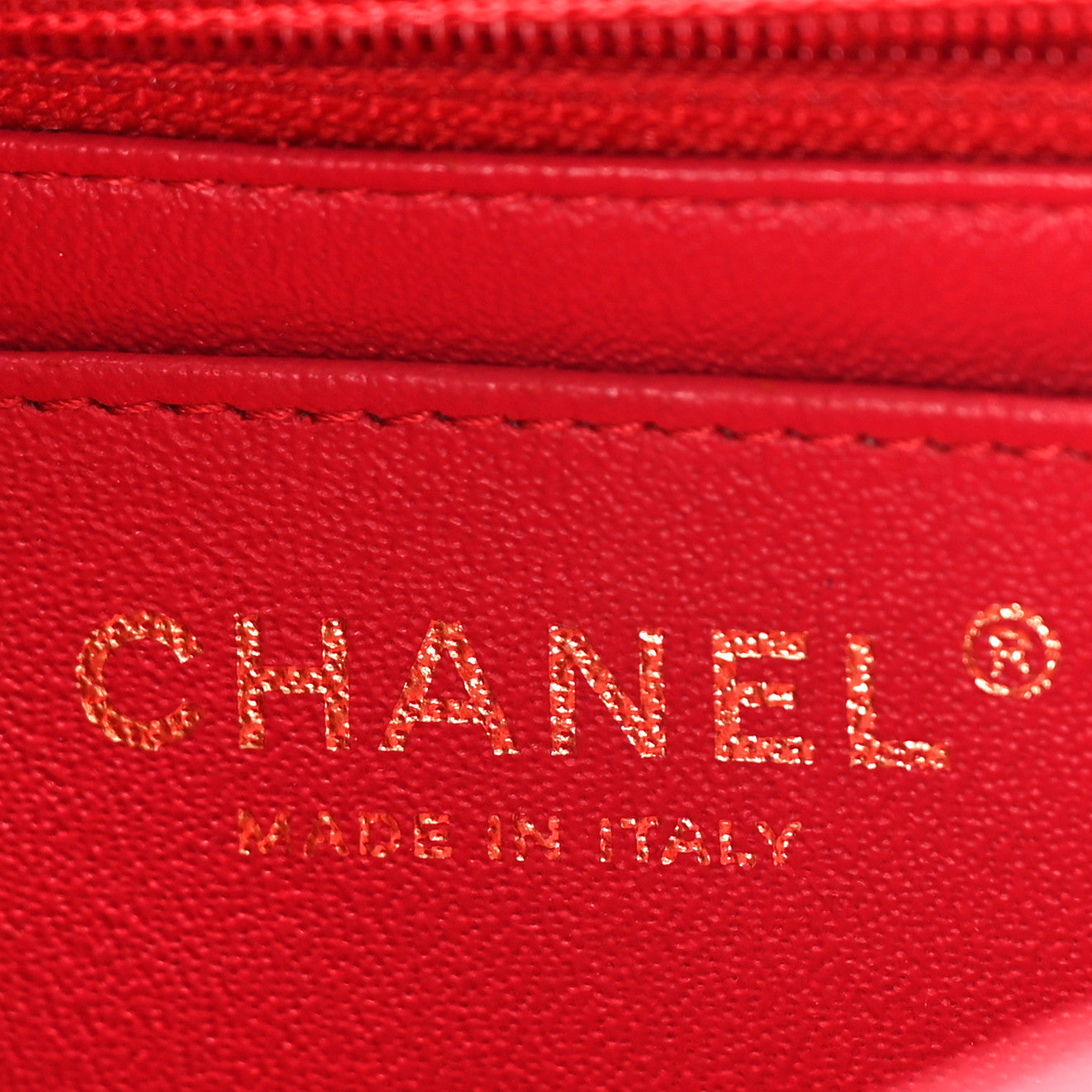 Chanel Lambskin Quilted Mini Square Flap Red 7 of 9