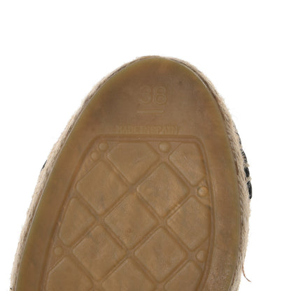 Chanel Lambskin CC Espadrilles 38 Black 6 of 11