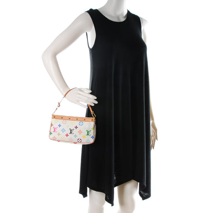 Louis Vuitton Monogram Multicolor Pochette Accessories White 2 of 8