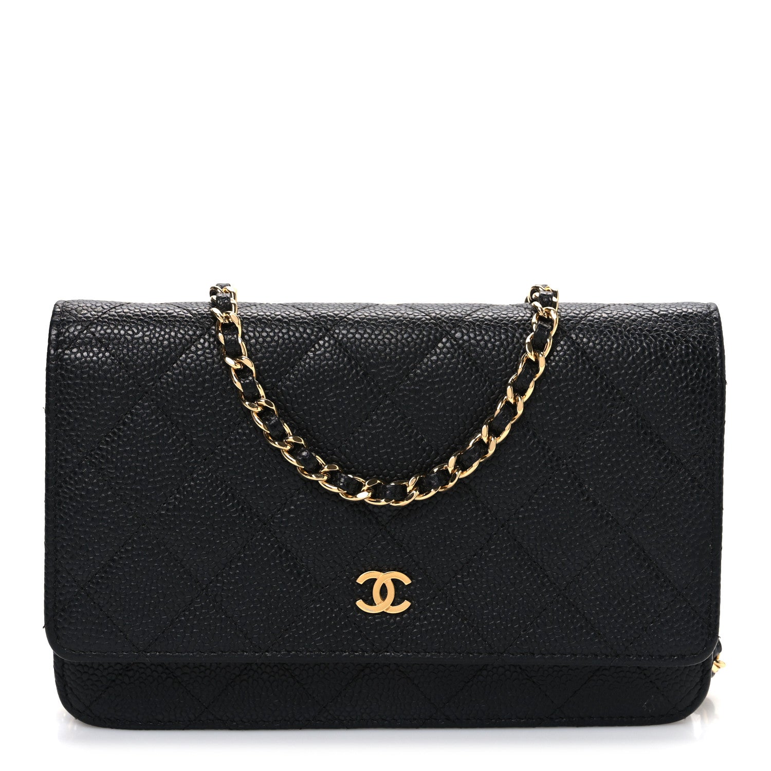 Chanel Caviar Quilted Wallet on Chain WOC Black 1 of 11