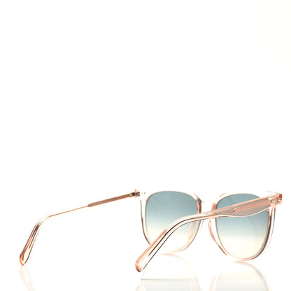 Celine Acetate CL40022F Sunglasses Baby Pink Turquoise 4 of 7