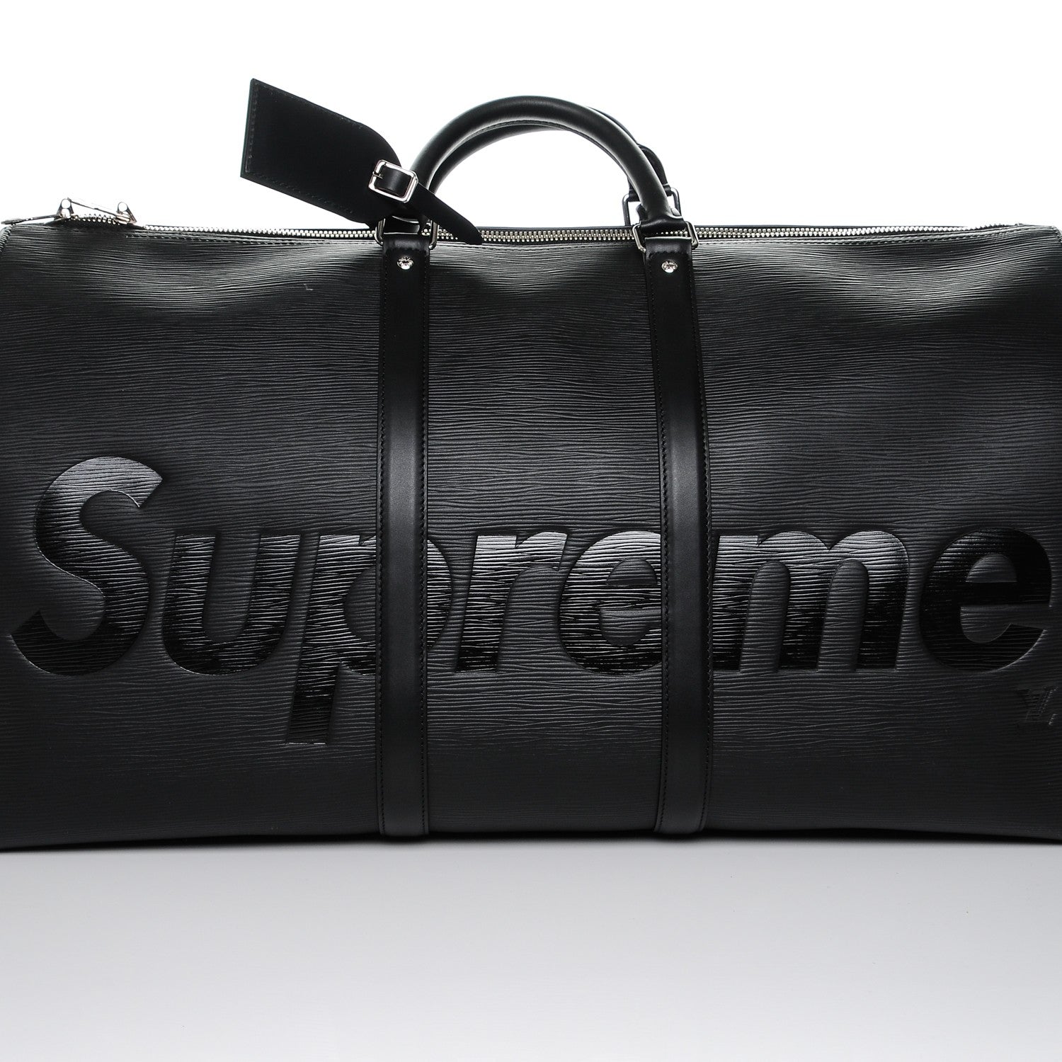 Louis Vuitton X SUPREME Epi Keepall Bandouliere 55 Black 8 of 8