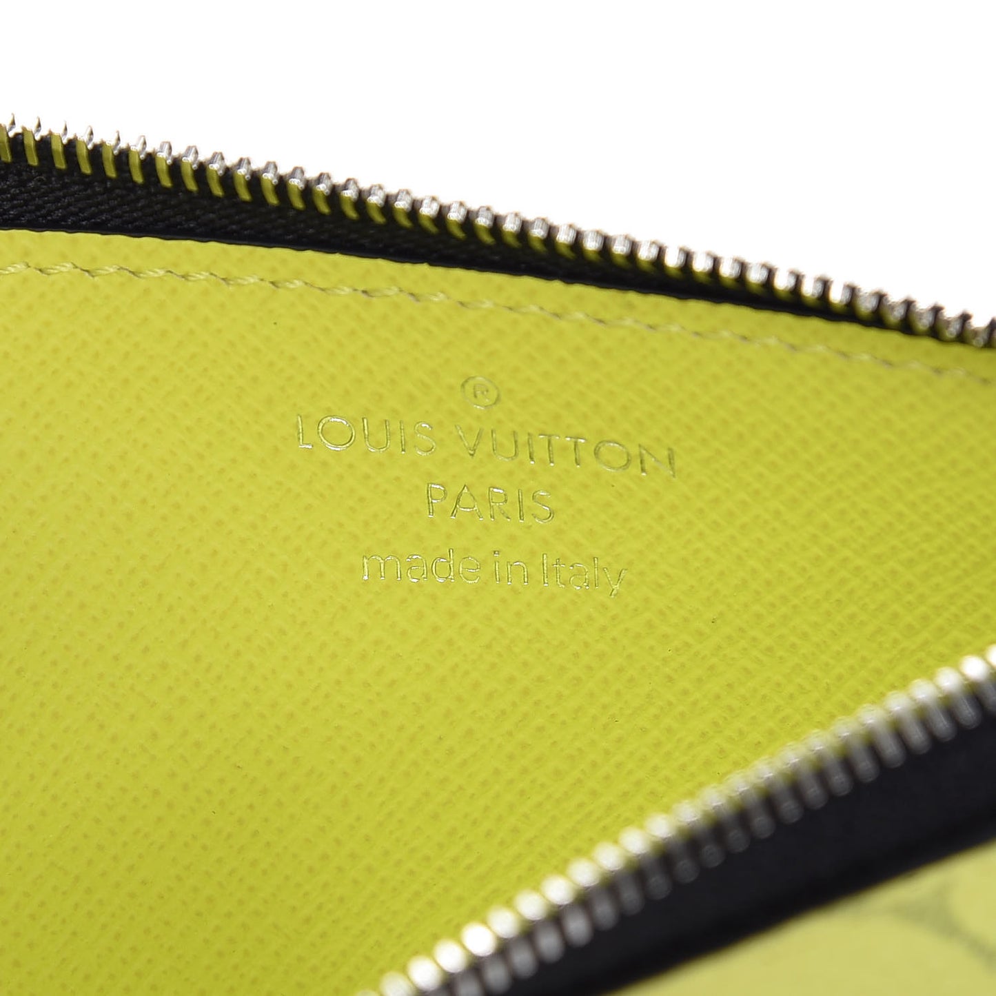 Monogram Taiga Coin Card Holder Yellow