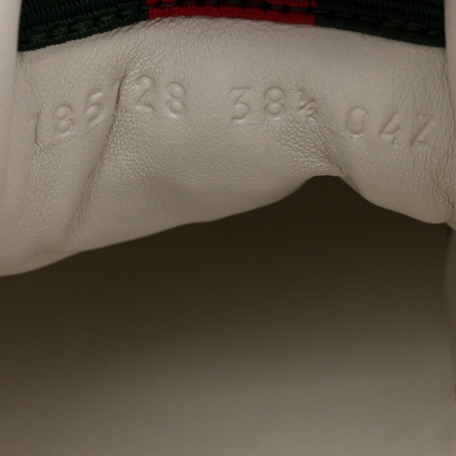 Gucci Calfskin Womens Re-Web Sneakers 38.5 White Pink 9 of 10