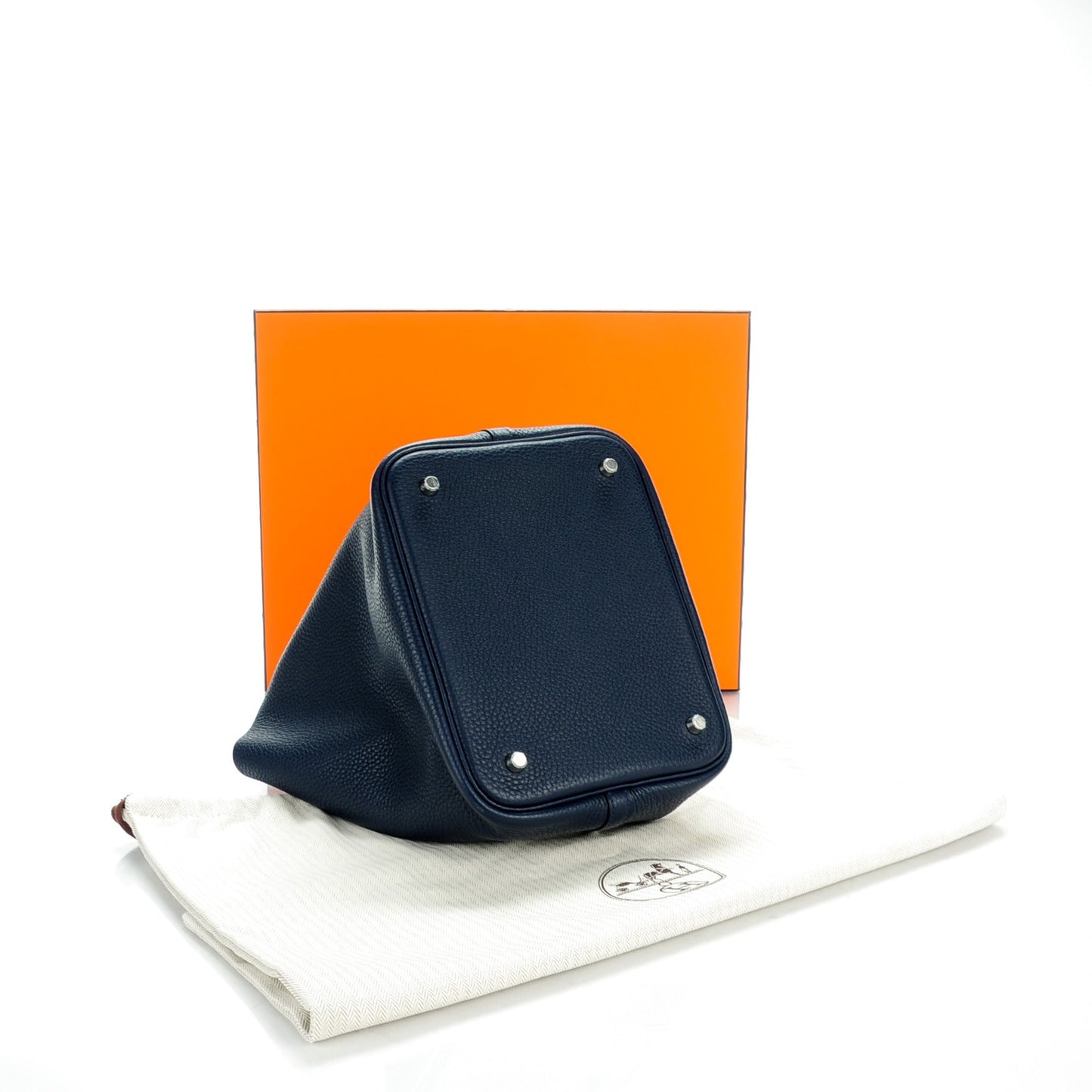 Taurillon Clemence Picotin Lock 22 MM Bleu Nuit