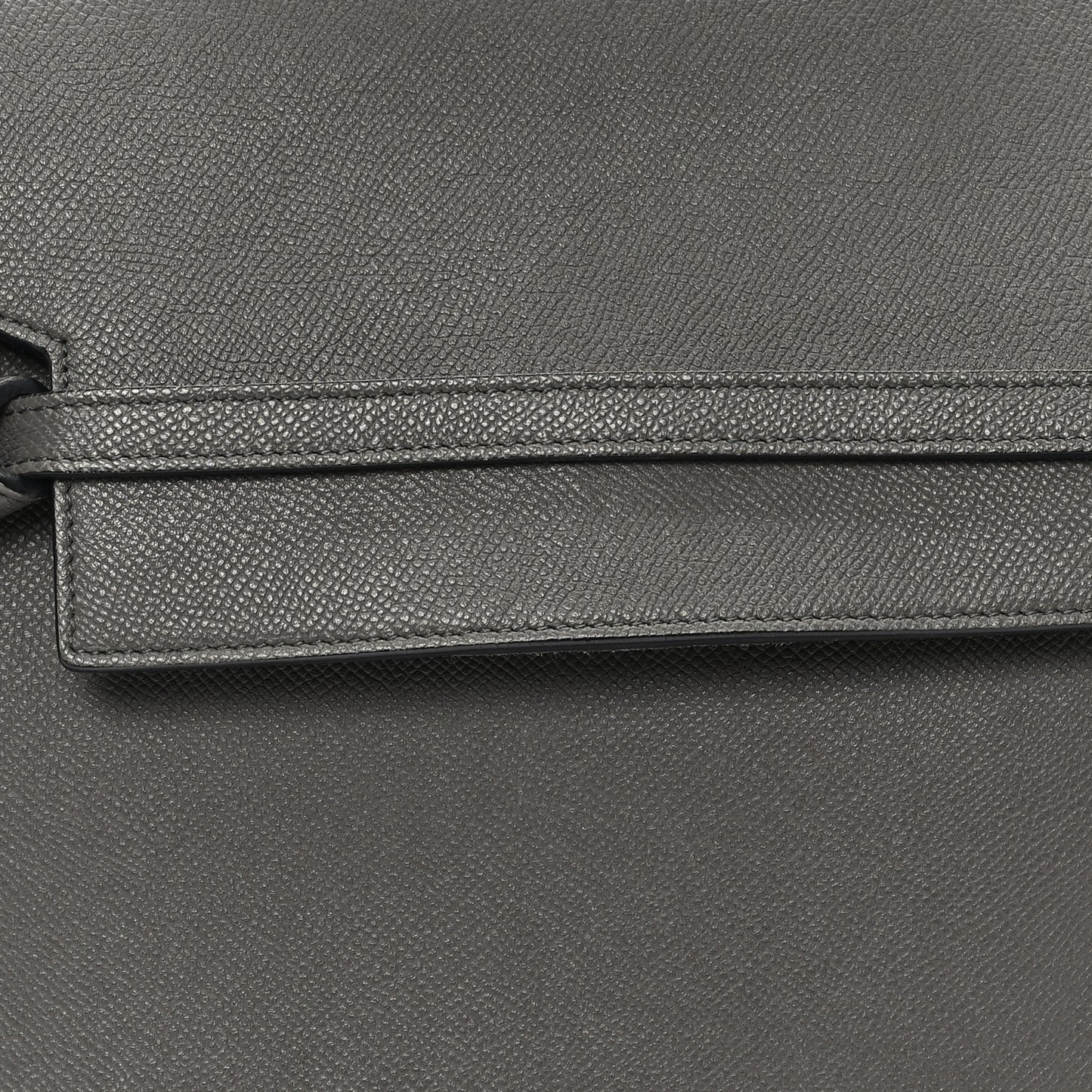 Grained Calfskin Mini Belt Bag Grey