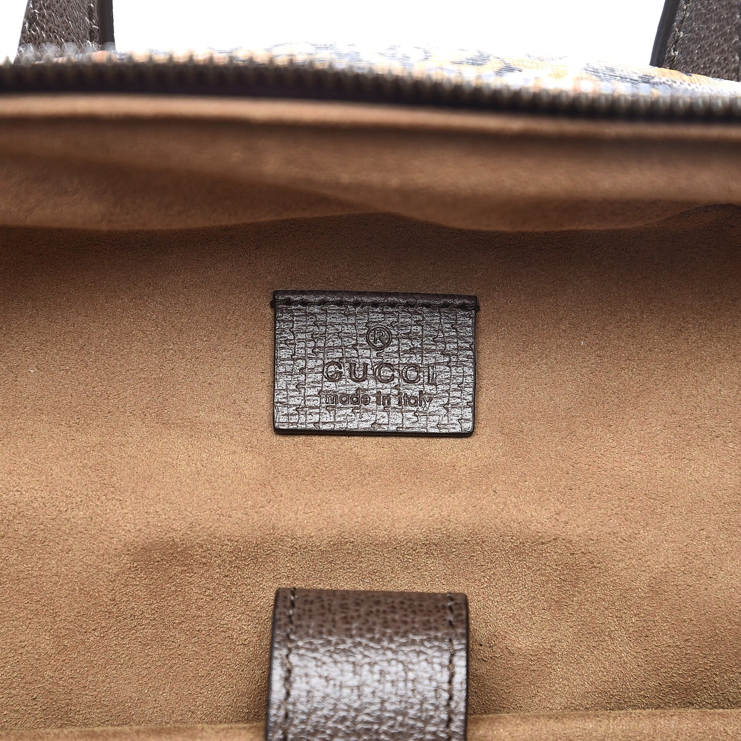 GG Supreme Monogram Bengal Web Day Backpack Beige Yard