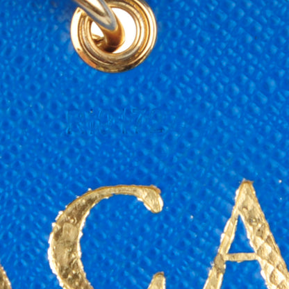 Louis Vuitton Monogram Kusama Pumpkin Dots Key Ring Blue 4 of 5