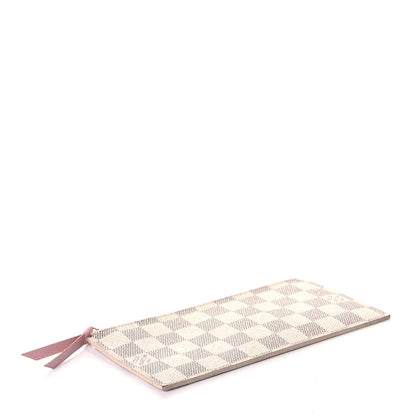 Louis Vuitton Damier Azur Felicie Chain Wallet Zippered Insert Rose Ballerine 4 of 8