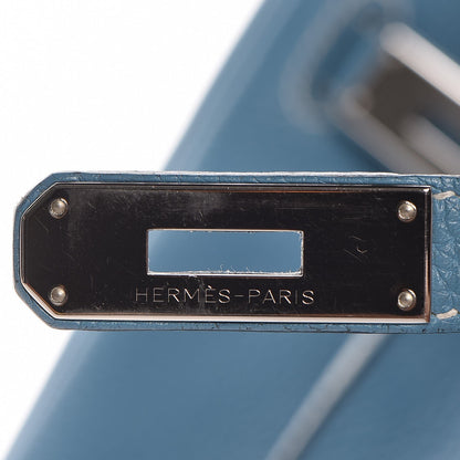 Hermes Togo Birkin 30 Blue Jean 10 of 35