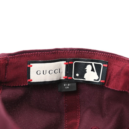 Gucci X MLB Cotton NY Yankees Baseball Hat 57-61 Lacquer 6 of 9