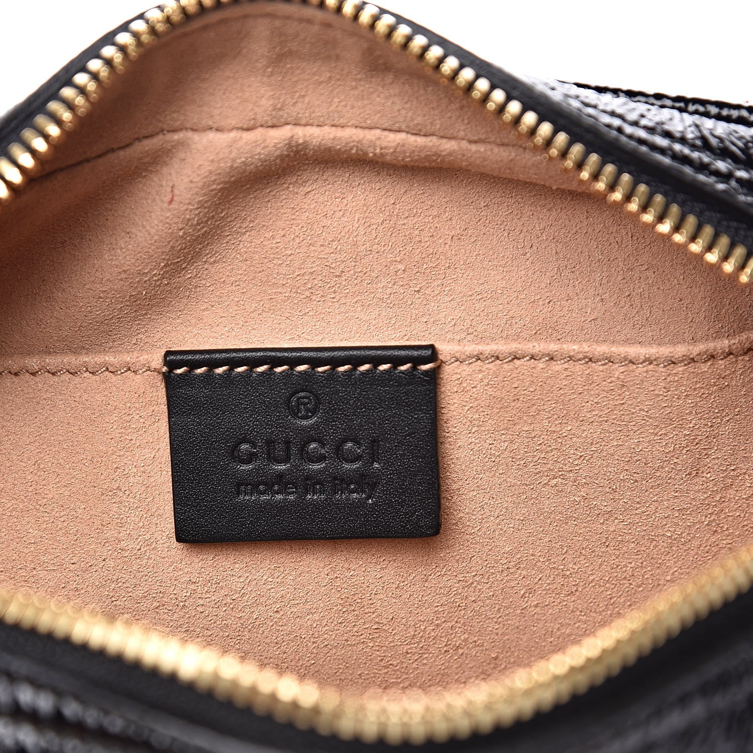 Gucci Suede Small Ophidia Belt Bag 85 34 Hibiscus Red 6 of 9