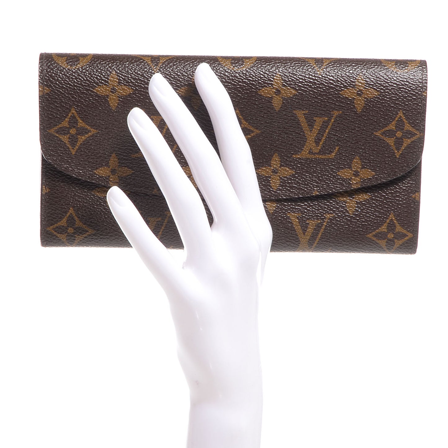 Monogram Emilie Wallet Red