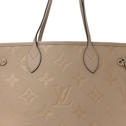 Louis Vuitton Empreinte Monogram Giant Neverfull MM Tourterelle 7 of 12
