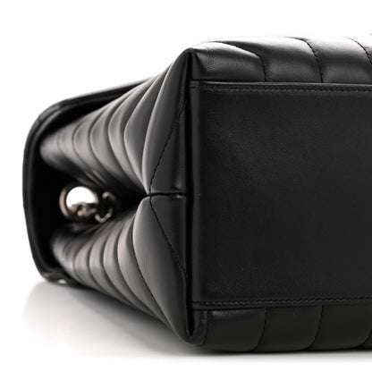 Saint Laurent Calfskin Y Quilted Monogram Medium Loulou Chain Satchel Black 9 of 13